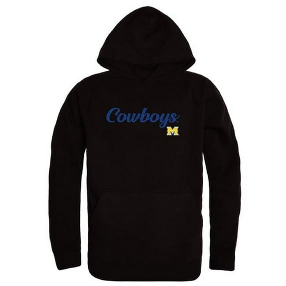 W Republic Products 558-338-BLK-02 McNeese State University Script Hoodie, Black - Medium