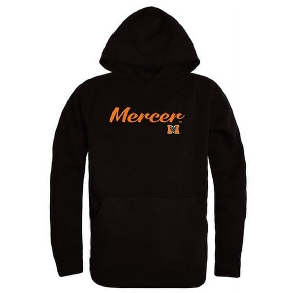 W Republic Products 558-340-BLK-05 Mercer University Script Hoodie, Black - 2XL