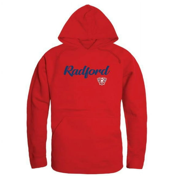 W Republic Products 558-366-RED-02 Radford University Script Hoodie, Red - Medium