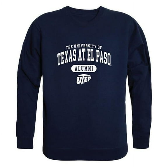 W Republic Products 560-434-NVY-01 University of Texas at El Paso Alumni Fleece T-Shirt, Navy - Small