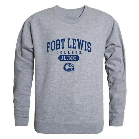 W Republic Products 560-437-HGY-01 Fort Lewis College Alumni Fleece T-Shirt, Heather Grey - Small