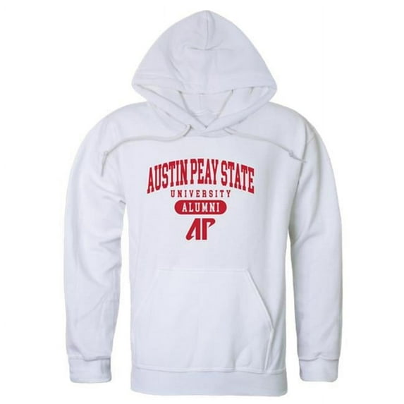 W Republic Products 561-105-WHT-02 Austin Peay State University Alumni Hoodie, White - Medium