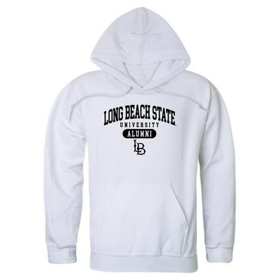 W Republic Products 561-109-WHT-01 California State University, Long Beach Alumni Hoodie, White - Small
