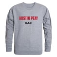 thumbnail image 1 of W Republic Products 562-105-HGY-01 Austin Peay State University Dad Crewneck T-Shirt, Heather Grey - Small, 1 of 1