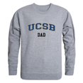 thumbnail image 1 of W Republic Products 562-112-HGY-03 University of California, Santa Barbara Dad Crewneck T-Shirt, Heather Grey - Large, 1 of 1