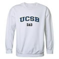 thumbnail image 1 of W Republic Products 562-112-WHT-02 University of California, Santa Barbara Dad Crewneck T-Shirt, White - Medium, 1 of 1