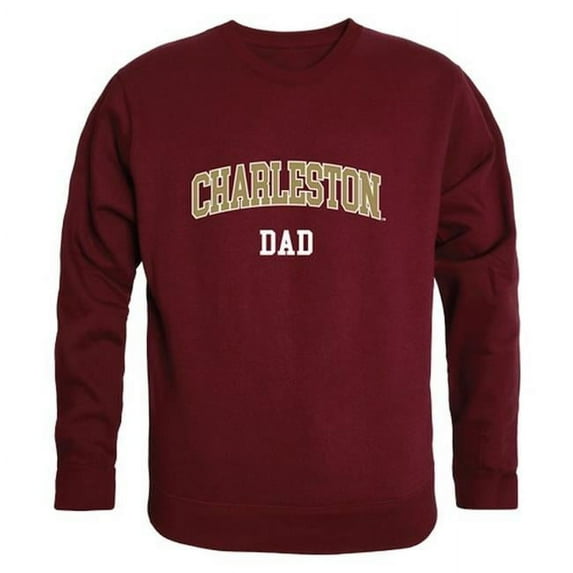W Republic Products 562-115-MAR-03 University of Charleston Dad Crewneck T-Shirt, Maroon - Large