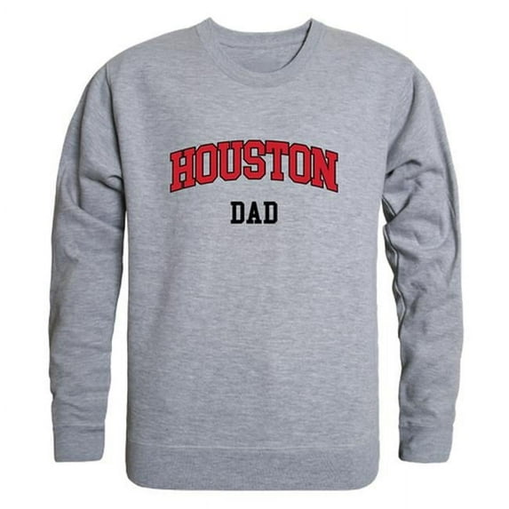 W Republic Products 562-123-HGY-04 University of Houston Dad Crewneck T-Shirt, Heather Grey - Extra Large