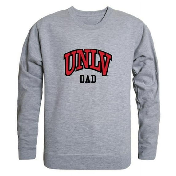 W Republic Products 562-137-HGY-04 University of Nevada, Las Vegas Dad Crewneck T-Shirt, Heather Grey - Extra Large