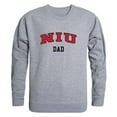 thumbnail image 1 of W Republic Products 562-142-HGY-03 Northern Illinois University Dad Crewneck T-Shirt, Heather Grey - Large, 1 of 1