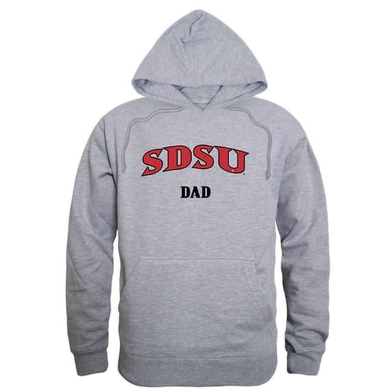 W Republic Products 563-177-HGY-04 San Diego State University Dad Hoodie, Heather Grey - Extra Large