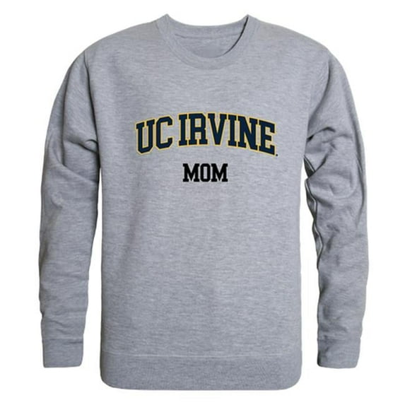 W Republic Products 564-162-HGY-04 University of California, Irvine Mom Crewneck T-Shirt, Heather Grey - Extra Large