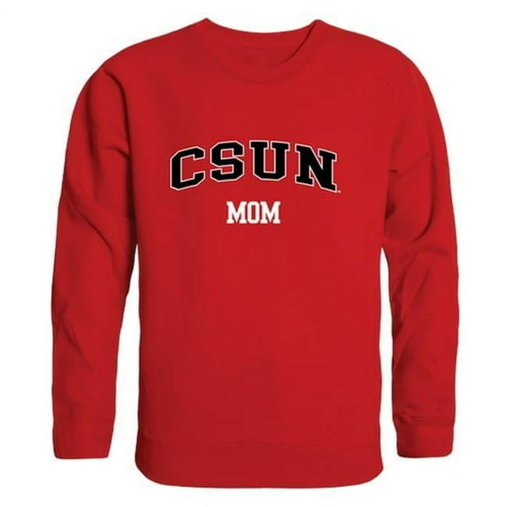 W Republic Products 564-166-RED-04 California State University, Northridge Mom Crewneck T-Shirt, Red - Extra Large