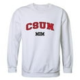thumbnail image 1 of W Republic Products 564-166-WHT-02 California State University, Northridge Mom Crewneck T-Shirt, White - Medium, 1 of 1