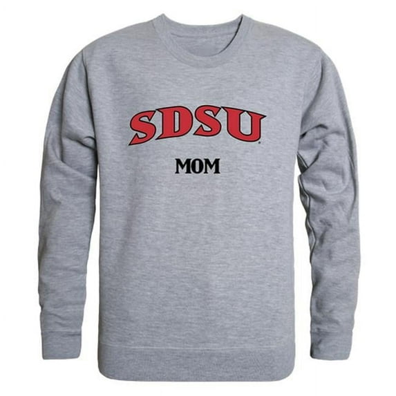 W Republic Products 564-177-HGY-02 San Diego State University Mom Crewneck T-Shirt, Heather Grey - Medium