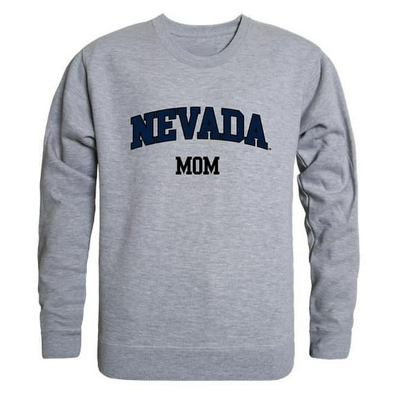 W Republic Products 564-193-HGY-02 University of Nevada, Reno Mom Crewneck T-Shirt, Heather Grey - Medium