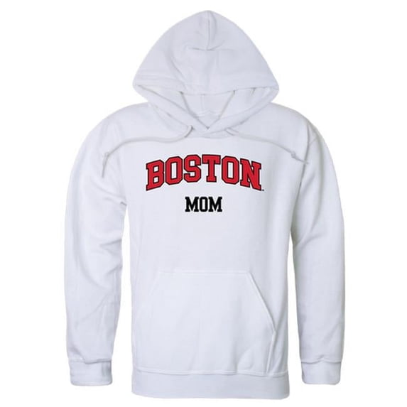 W Republic Products 565-212-WHT-02 Boston University Mom Hoodie, White - Medium