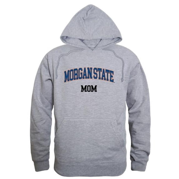 W Republic Products 565-224-HGY-01 Morgan State University Mom Hoodie, Heather Grey - Small