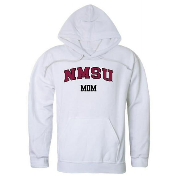 W Republic Products 565-225-WHT-02 New Mexico State University Mom Hoodie, White - Medium