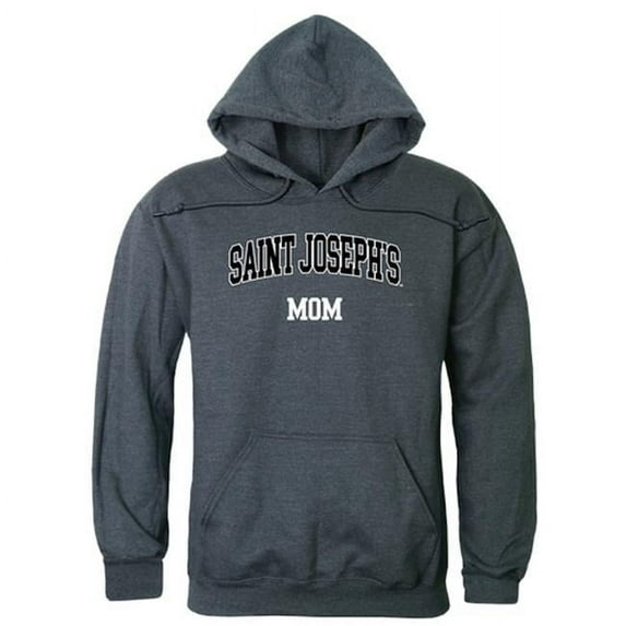 W Republic Products 565-232-HCH-01 Saint Josephs University Mom Hoodie, Heather Charcoal - Small