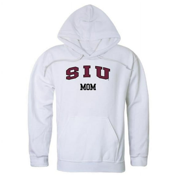 W Republic Products 565-234-WHT-01 Southern Illinois University Mom Hoodie, White - Small