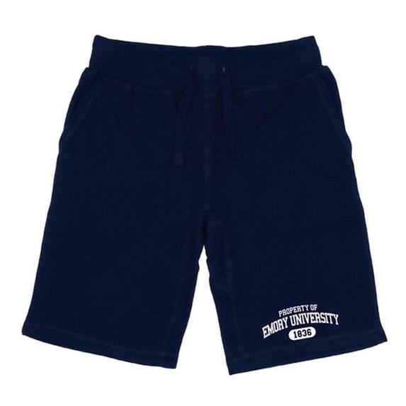 W Republic Products 566-299-NVY-04 Emory University Property Shorts, Navy - Extra Large