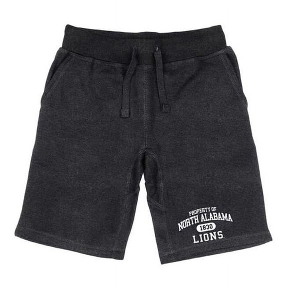 W Republic Products 566-351-HCH-02 University of North Alabama Property Shorts, Heather Charcoal - Medium