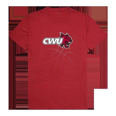 W Republic Products 510-213-339-04 Basketball Tee, Central Washington University, Cardinal - Extra Large