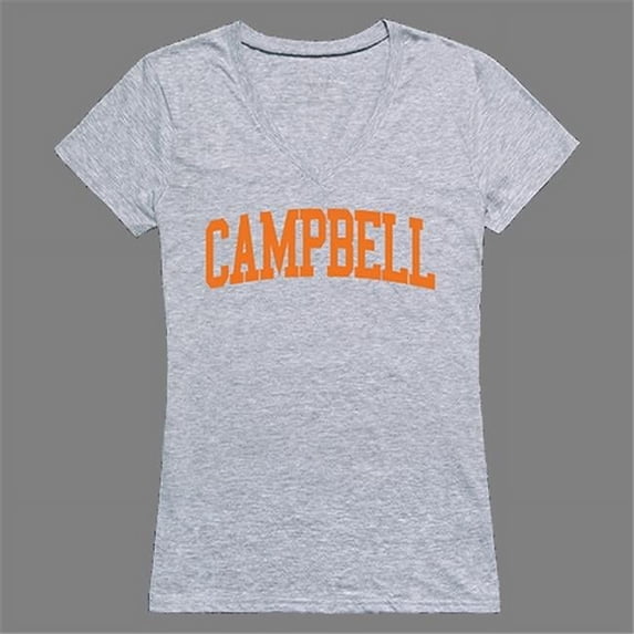 W Republic Products Campbell Game Day Womens Tee, Heather Grey - Small