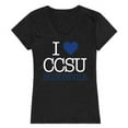 thumbnail image 1 of W Republic Products  Central Connecticut State University I Love Women T-Shirt, Black - Small, 1 of 1