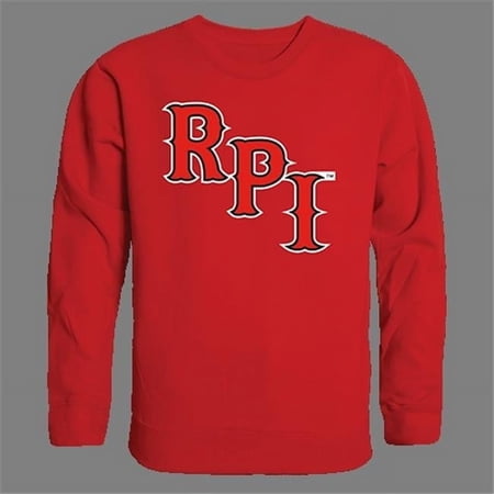 W Republic Products College Crewneck - Rensselaer Polytechnic Institute - Red - 2X