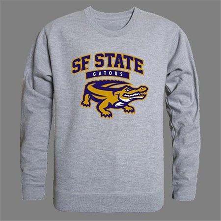 W Republic Products College Crewneck - San Francisco State - Heather Grey - Medium