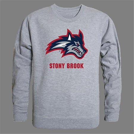 W Republic Products College Crewneck - Stony Brook - Heather Grey - Small