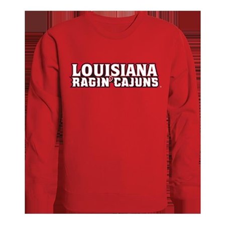 W Republic Products College Crewneck - University of Louisiana at Lafayette - Red - Medium