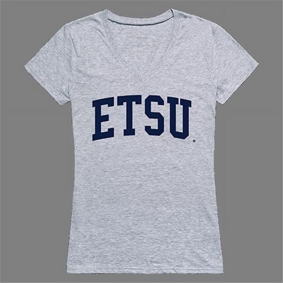 W Republic Products East Tennessee State University Game Day Womens Tee - Heather Grey - 2XL