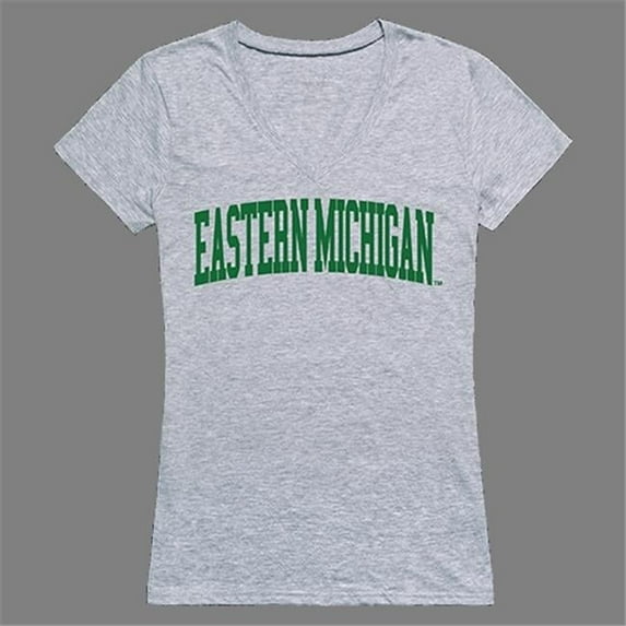 W Republic Products 501-295-HGY-01 Eastern Michigan Game Day Womens Tee, Heather Grey - Small
