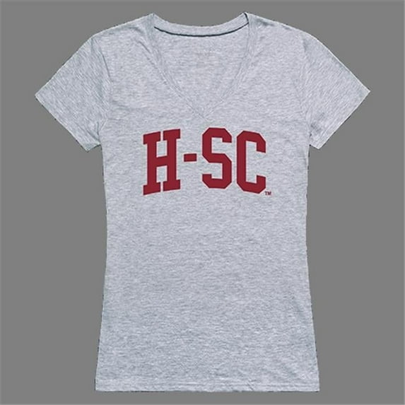 W Republic Products Hampden Sydney College Game Day Womens Tee - Heather Grey - 2XL