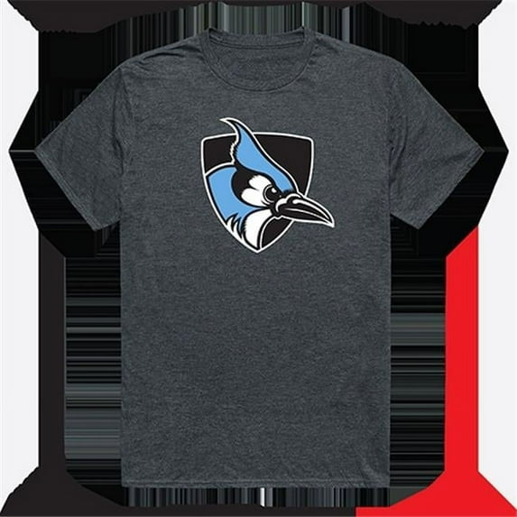 W Republic Products Johns Hopkins University Cinder College Tee - Heather Charcoal - Extra Large