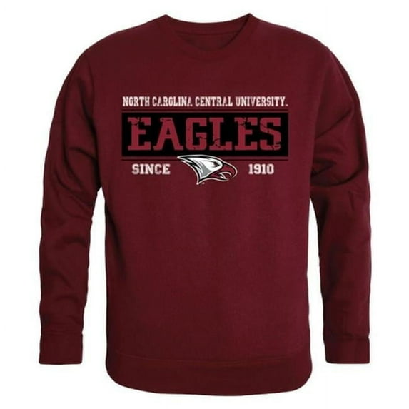 W Republic Products 544-353-MAR-04 NCCU Established Crewneck Mens Sweatshirt, Maroon - Extra Large