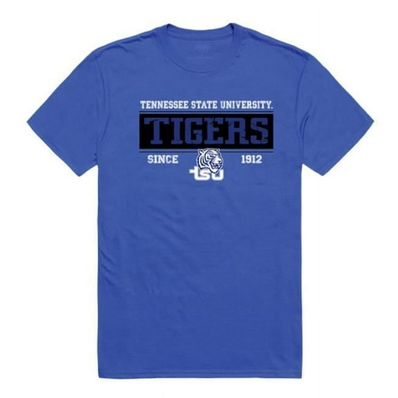 W Republic Products 507-390-RYL-03 Tennessee State University Established T-Shirt, Royal Blue - Large