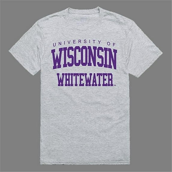 W Republic Products University of Wisconsin Whitewater Game Day Tee, Heather Grey - 2XL