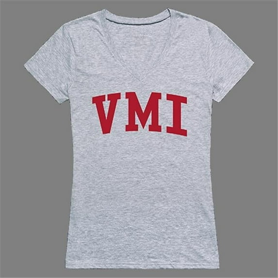 W Republic Products Virginia Military Institute Game Day Womens Tee - Heather Grey - Small
