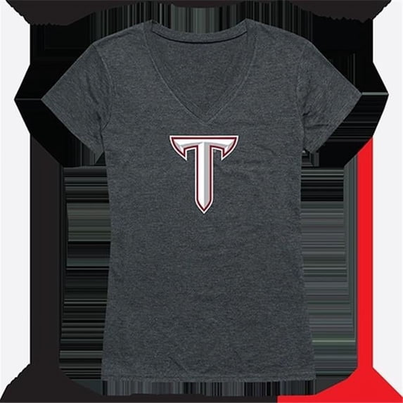 W Republic Products Womens Troy University Cinder Tee - Heather Charcoal - Medium