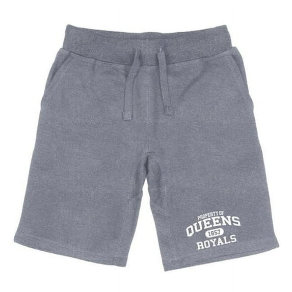 W Republic Queens University of Charlotte Royals Property Shorts, Heather Grey - Medium