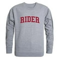 thumbnail image 1 of W Republic  Rider University GameDay Crewneck T-Shirt, Heather Grey - Small, 1 of 1