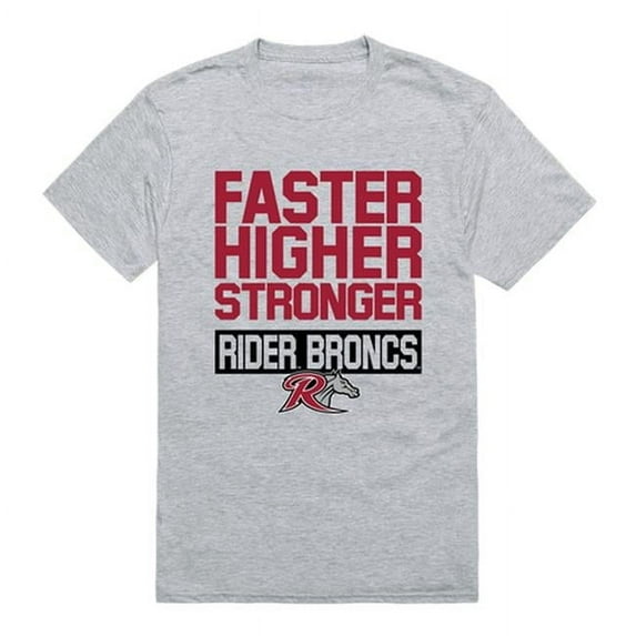 W Republic Rider University Workout T-Shirt, Heather Grey - Medium