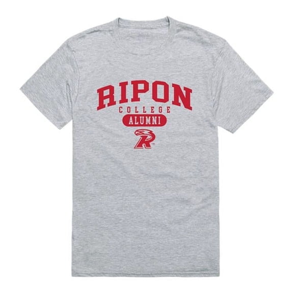 W Republic Ripon College Red Hawks Alumni T-Shirt, Heather Grey - Extra Large