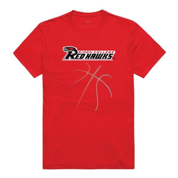 W Republic  Ripon College Red Hawks College Basketball T-Shirt, Red - Large
