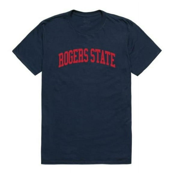 W Republic Rogers State University Hillcats College T-Shirt, Navy - Extra Large