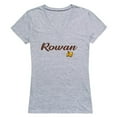 thumbnail image 1 of W Republic  Rowan University Script T-Shirt for Women, Heather Grey - Extra Large, 1 of 1